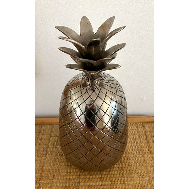 1970s Mid Century Silver Pineapple Ice Bucket For Sale - Image 4 of 11