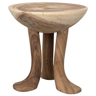 NOIR Duck Stool, Munggur Wood
