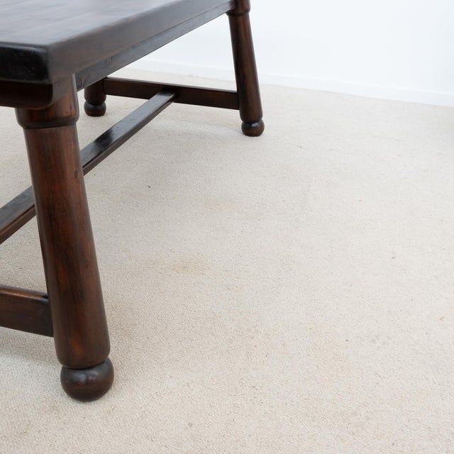Wood Vintage Dining Table by Georges Robert, 1950s For Sale - Image 7 of 11