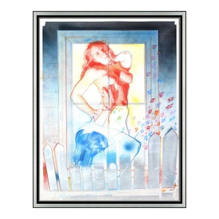 1990s Lightning in Leopard Tights, Jerry Ott For Sale
