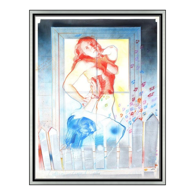 1990s Lightning in Leopard Tights, Jerry Ott For Sale