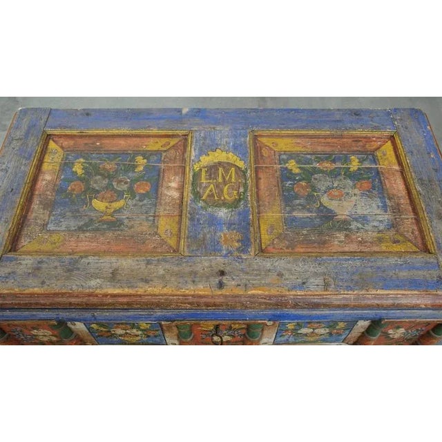 Antique Bridal Chest, 1800s For Sale - Image 6 of 18