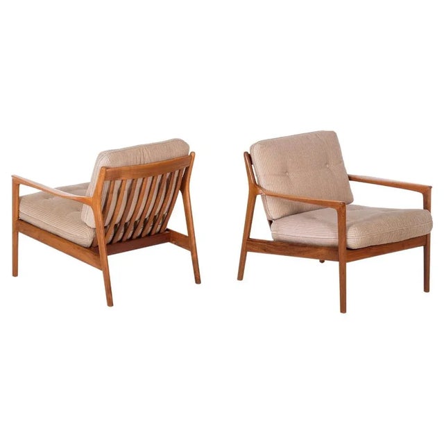 Set of Usa-75 Armchairs attributed to Folke Olsson for Dux, Sweden, 1960s For Sale - Image 12 of 12