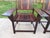 Wood Mortise & Tenon Exotic Wood Arm Chair Pair ~ Ziricote or Macassar ~ Mid Century Rosewood ~ Arts and Crafts Style For Sale - Image 7 of 15
