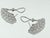 Silver 1960s 12 Carat Diamond Cocktail Stud Earrings in 14 Karat White Gold For Sale - Image 8 of 8