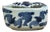 Tiny Small Blue White Oriental Bats Graphic Porcelain Container For Sale