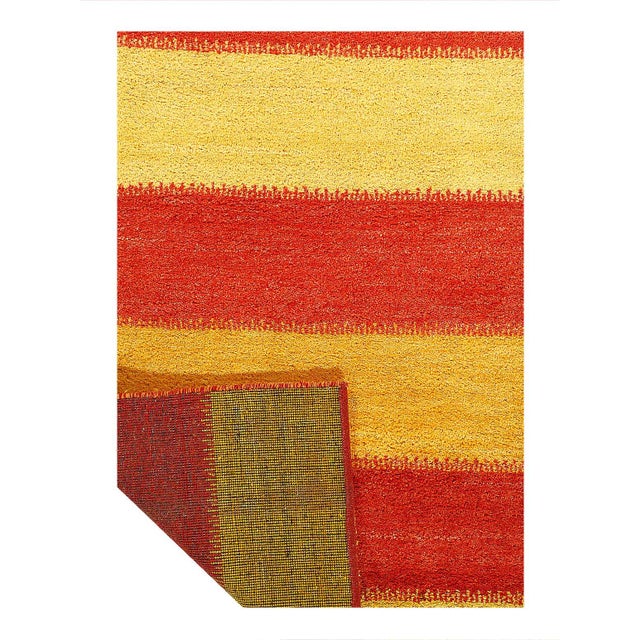 Traditional Pasargad DC Hand Knotted Gabbeh Rug For Sale - Image 3 of 3