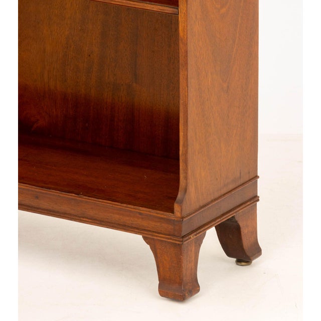 Arts and Crafts Walnut Open Bookcase For Sale - Image 4 of 9