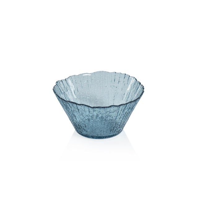 Icy Sapphire Glass Bowl Set is perfect for your home or as a gift for a friend or loved one. The striking sapphire color...