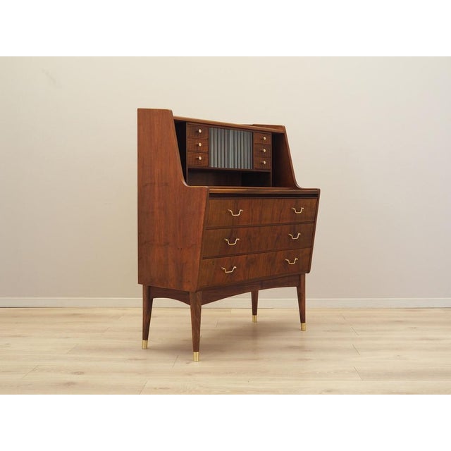 Wood Danish Walnut Secretary, 1970s For Sale - Image 7 of 18