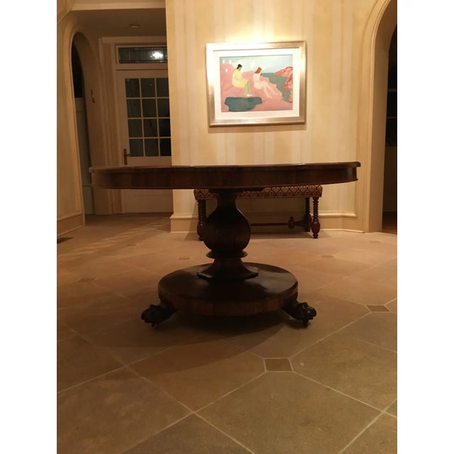 Late regency period rosewood tilt table. Made in the 1830s.