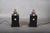 Metal Black Lacquered Metal and Brass Table Lamps, 1940s, Set of 2 For Sale - Image 7 of 13