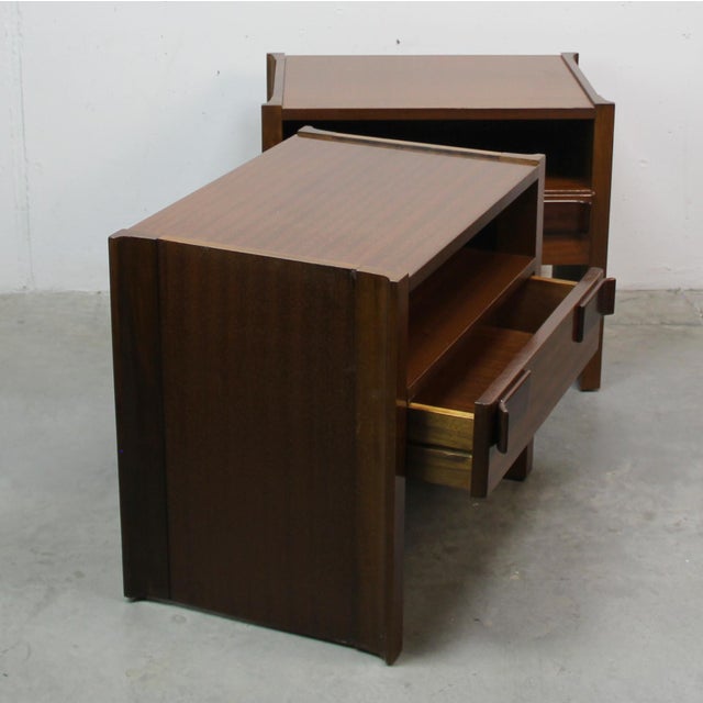 Vintage Small Bedside Tables, 1970s, Set of 2 For Sale - Image 3 of 6