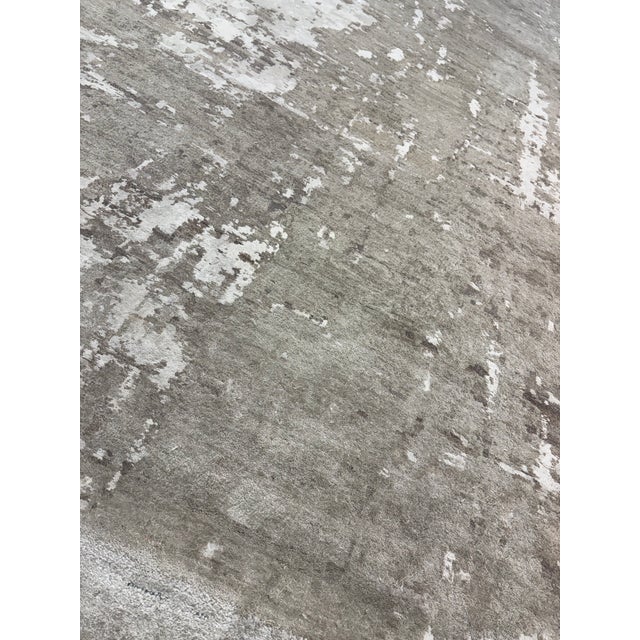 Restoration Hardware Azore Silk Rug — 9’ X 12’ Hand-Knotted Silk, Linen & Wool | Luxe Density For Sale - Image 13 of 17