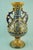 Item : Beautiful large two-handled arabesque majolica vase, glazed and vitrified, entirely wheel-turned and hand-...
