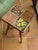 Charming small coffee table, side table, or low pedestal table in natural rattan, attributed to designers Audoux and...