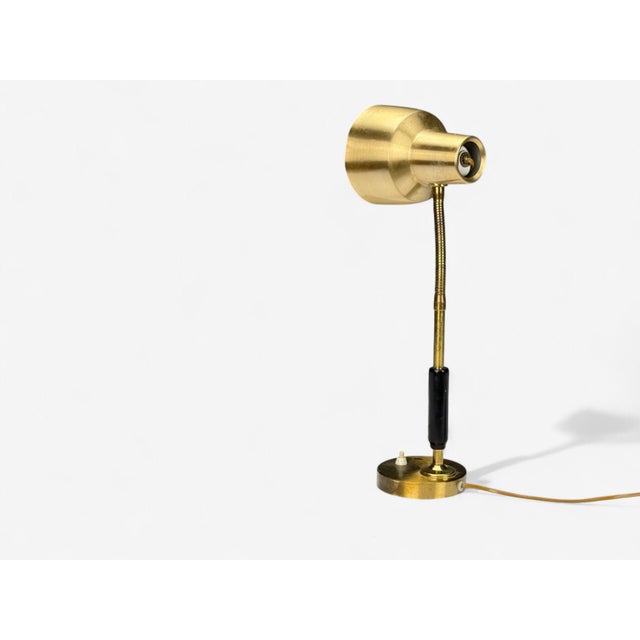 1960s Armaturhantverk Tibro, Brass, Adjustable Desk Lamp, Sweden, 1960s For Sale - Image 5 of 8