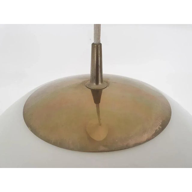 1970s Glass Globe Pendant Light from Peill & Putzler, Germany, 1970s For Sale - Image 5 of 8