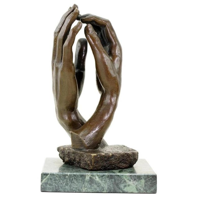 Modern Modern Brown Patinated Sculpture Titled The Cathedral, 20th Century, Bronze For Sale - Image 3 of 10