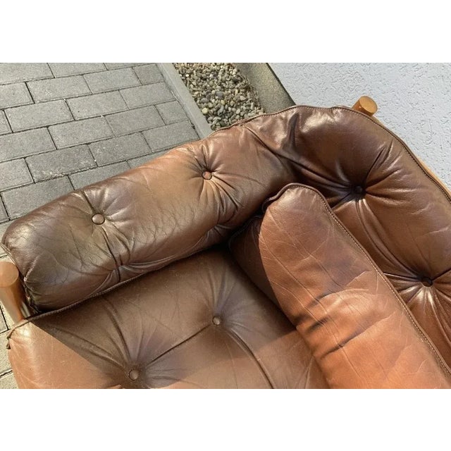 Mid-Century Coja Sofa in Leather by Arne Norell, Sweden For Sale - Image 6 of 12