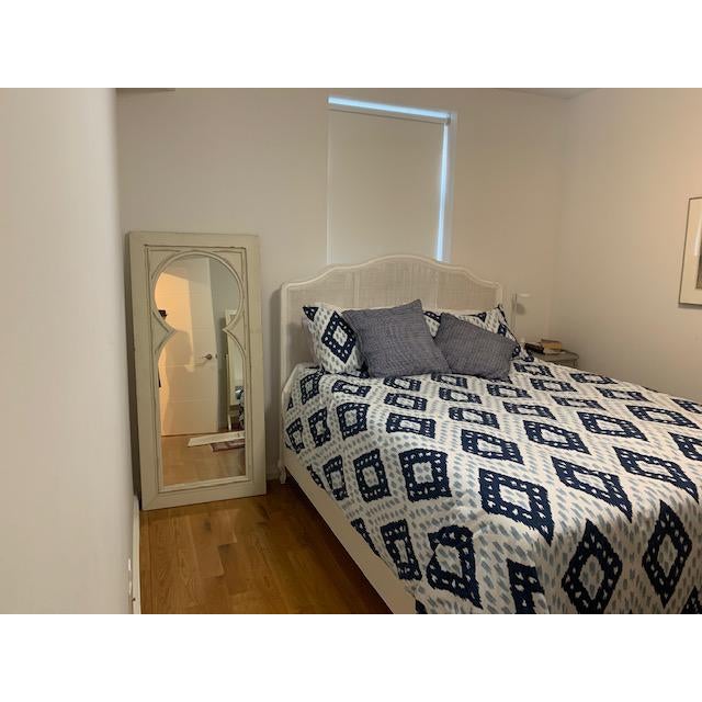 Antique White Wood Floor Mirror Chairish