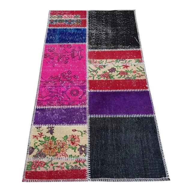 Mid 20th Century Long Turkish Runner Rug For Sale