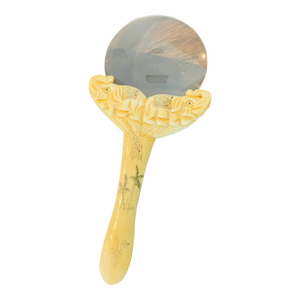 Antique Magnifying Glass Bone Handle With Elephants