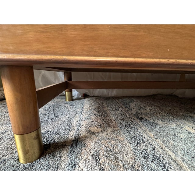 1950s Renzo Rutili for Johnson Furniture Bleached Mahogany 9-Drawer Dresser With Original Laminate Top For Sale In Orlando - Image 6 of 7