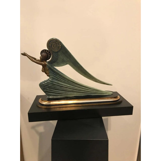 1984 Erte LTD Ed "Angel" Bronze Sculpture by Romain De Tirtoff For Sale - Image 11 of 12