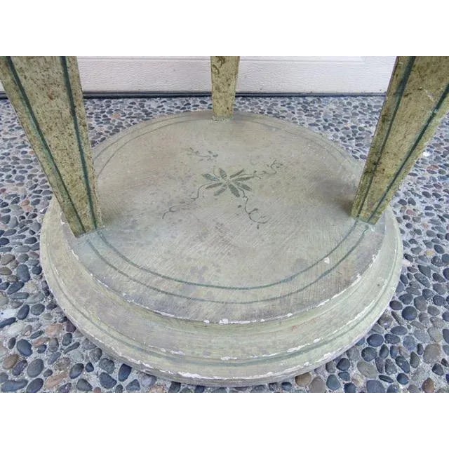 Antique Painted Italian Drum Table For Sale - Image 9 of 12