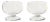 Tuscan 2-Piece Set Handmade Etched Condiment Glass Footed Bowls, Small For Sale