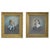 Pair Victorian Watercolor Portraits, Sister & Brother, Original Frames, C1890 For Sale - Image 10 of 18