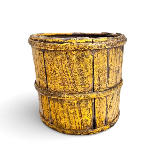 Antique Berry Bucket With Original Paint For Sale - Image 4 of 6