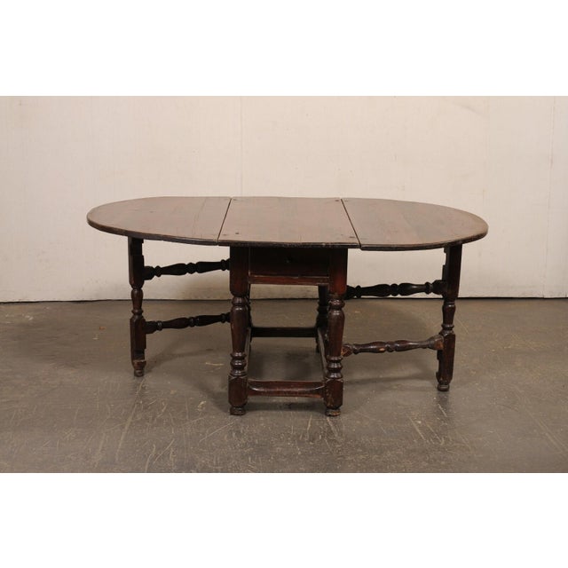 18th Century Swedish Fir Wood Drop Leaf Table For Sale - Image 10 of 12