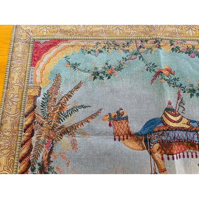 1980s Jean-Baptiste Huet the Camel French Wall Tapestry 35 X 45 Inches For Sale - Image 5 of 15