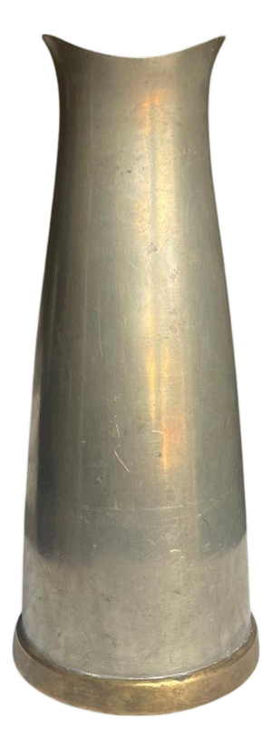 Swedish Pewter Vase with Brass Base by JLH, 1957
