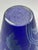 Vintage MCM Fenton Favrene Iridescent Cobalt Blue Gold Flower Art Glass Vase For Sale In Phoenix - Image 6 of 6