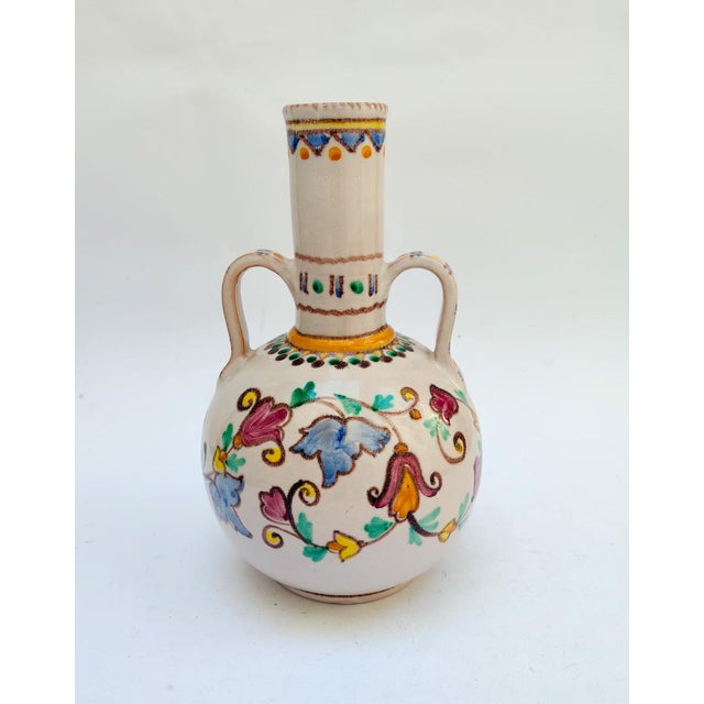 Vietri Sul Mare Ceramic Amphora Vase Designed by Vincenzo Pinto, 1970s For Sale - Image 12 of 12
