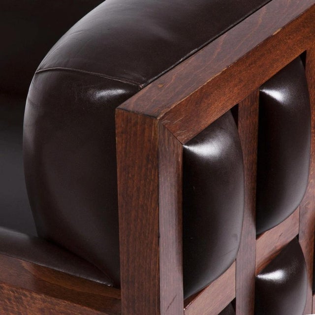 Hotel Praha Armchair in Leather by Zbyněk Hřivnáč For Sale - Image 5 of 10