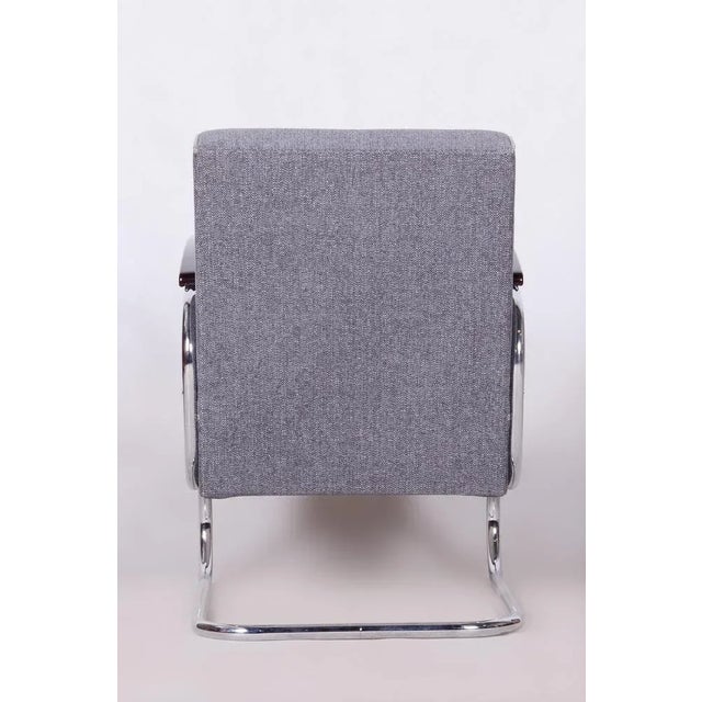 Metal Bauhaus Armchair from Mücke Melder, Czechia, 1930s For Sale - Image 7 of 8