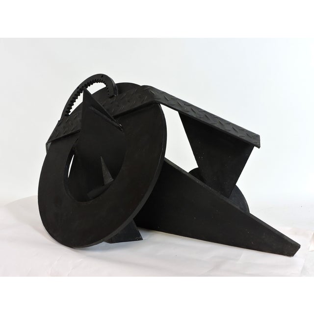 Large Industrial style welded and painted steel "Assemblage" sculpture by Philadelphia based artist David Tothero. This...