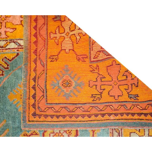 Early 20th Century Turkish Oushak Rug For Sale - Image 11 of 13
