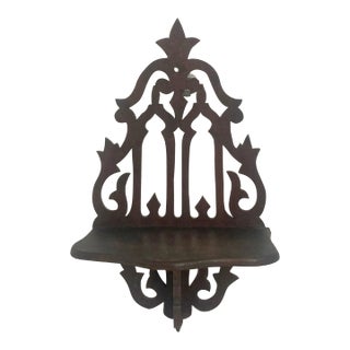 Late 19th Century Black Forest Wall Mount Shelf For Sale