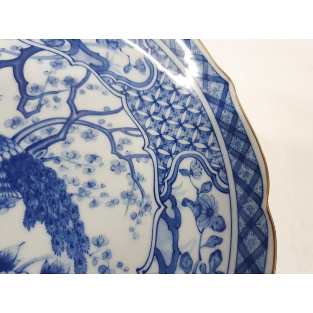 Porcelain Plates with Peacocks by Andrea for Sadek, Japan, 1970s, Set of 2 For Sale - Image 6 of 9