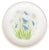 Farmhouse Handpainted Floral Milk Glass Plates, Pair For Sale - Image 3 of 4