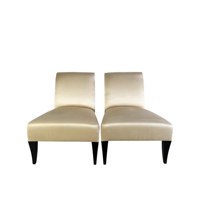 Set of Silk Chairs For Sale - Image 12 of 12