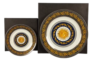 Versailles Porcelain Dessert Plates, 1970s, Set of 2