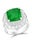 6.5 Carat Emerald Cut Colombian Emerald and 2.4 Carat Diamond Ring Platinum For Sale - Image 12 of 18