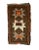 Orange & Brown Vintage Mini Rug For Sale - Image 4 of 4