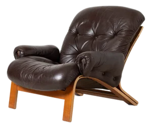 Ry Wing Lounge Chair by Elsa and Nordahl Solheim for Rybo Mobler, Norway, 1970s